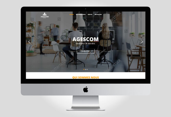 Réalisation du webdesign pour agescom